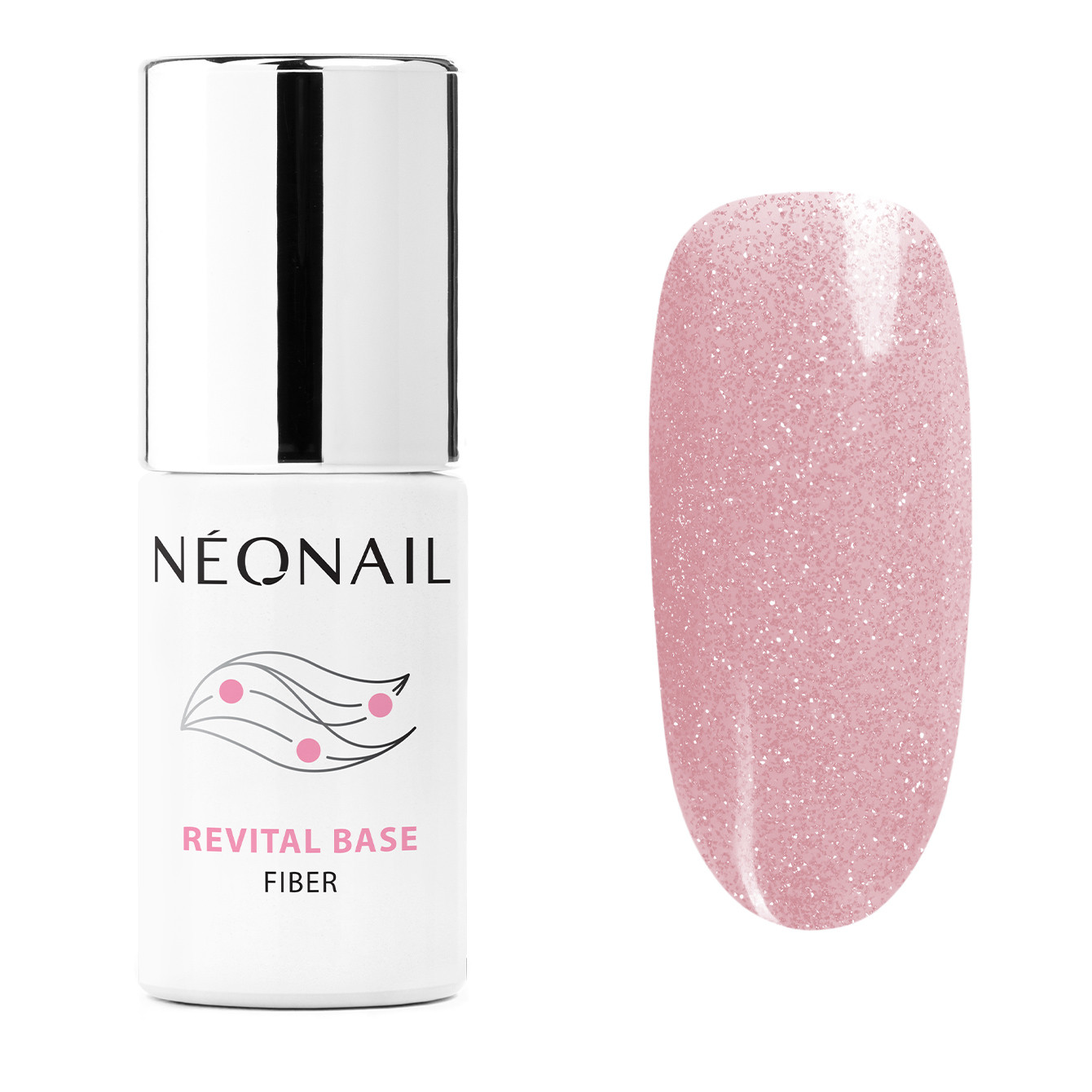 Gellak 7,2 ml - Revital Base Fiber Blinking Cover Pink